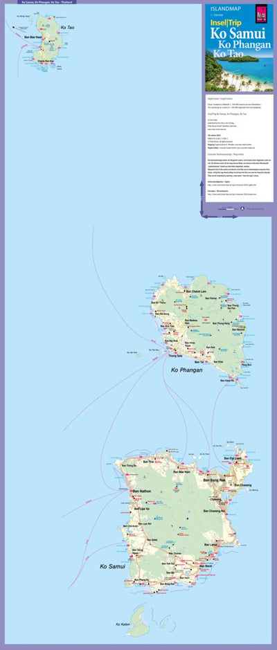 Islandmap Ko Samui, Ko Phangan, Ko Tao 2024 Preview 1