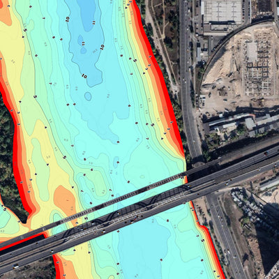 Дніпро річка (м.Київ). Карта глибин. (Package) Preview 2