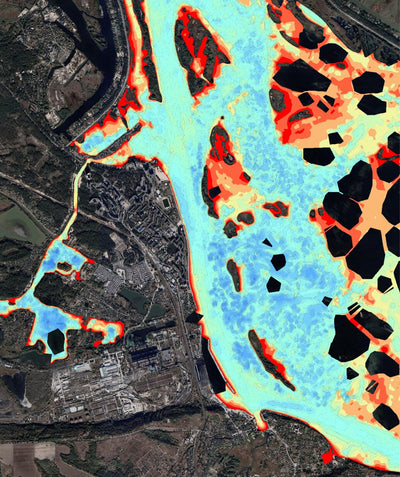 10. Канівське водосховище. Річка Дніпро. Карта глибин Preview 1