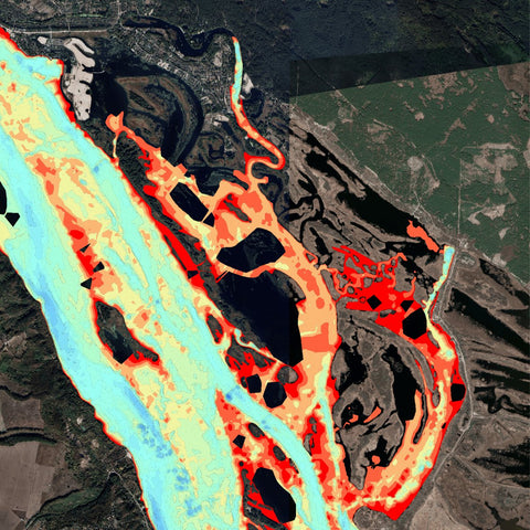 13. Канівське водосховище. Річка Дніпро. Карта глибин Preview 1