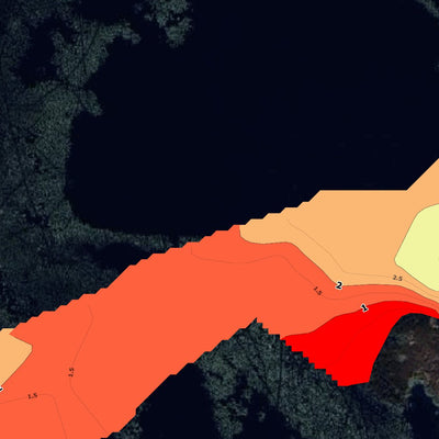 13. Канівське водосховище. Річка Дніпро. Карта глибин Preview 2