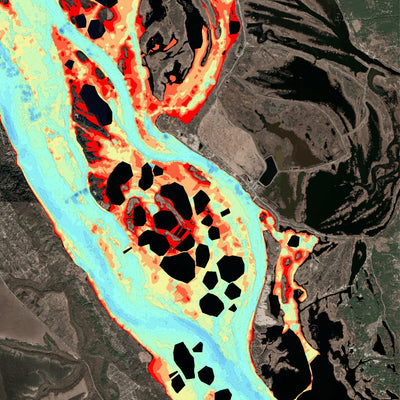 14. Канівське водосховище. Річка Дніпро. Карта глибин Preview 1