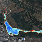 11. Канівське водосховище. Річка Дніпро. Карта глибин Preview 1