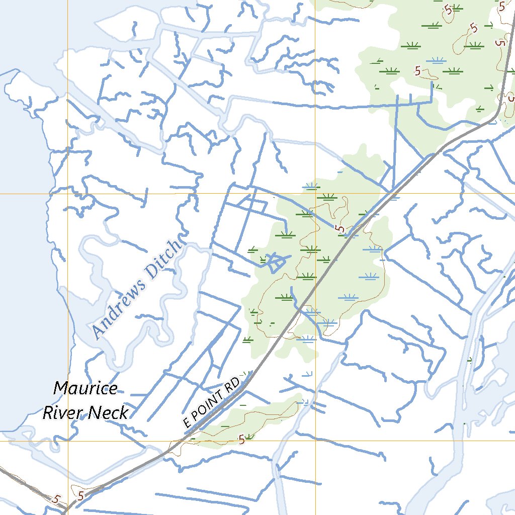 Port Norris, NJ (2023, 24000-Scale) Map by United States