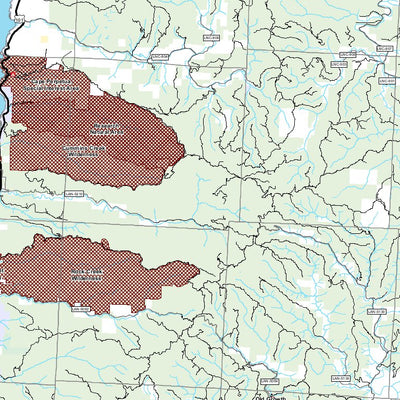 Siuslaw National Forest - Central Coast Ranger District Forest Products Map - greenery Preview 3