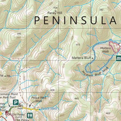 Gawler Ranges National Park Central Bushwalking Map Preview 3