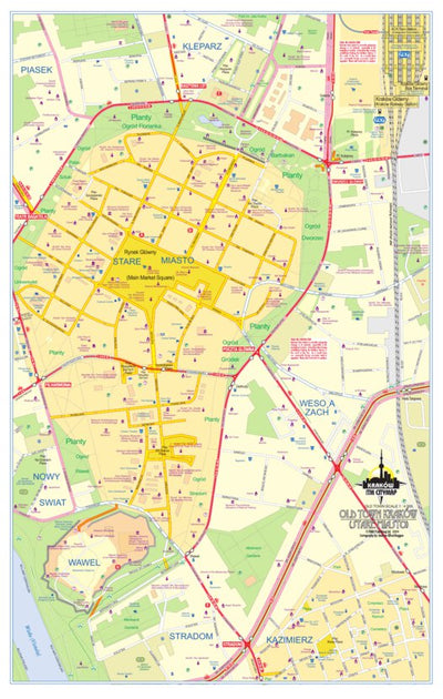 Krakow (Old Town) 1:4,000 - ITMB Preview 1