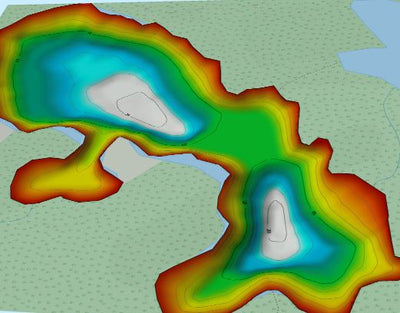 Fishing Depth Maps - Complete Grundy Lake Provincial Park Package Preview 1