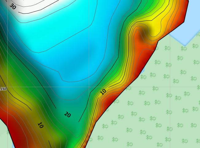 Fishing Depth Maps - Complete Grundy Lake Provincial Park Package Map ...