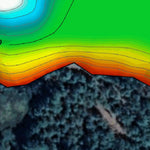 Fishing Depth Map - Beaver Lake, Grundy Lake Provincial Park Preview 2