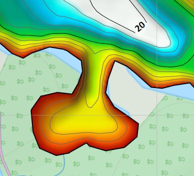 Fishing Depth Maps - Complete Bigwind Lake Provincial Park Package Preview 3