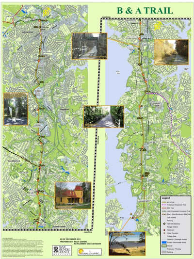 B & A Trail Map - Anne Arundel County Preview 1