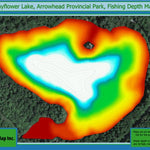 Fishing Depth Map - Mayflower Lake, Arrowhead Provincial Park Preview 1
