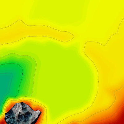 Fishing Depth Map - Gurd Lake, Grundy Lake Provincial Park Preview 2