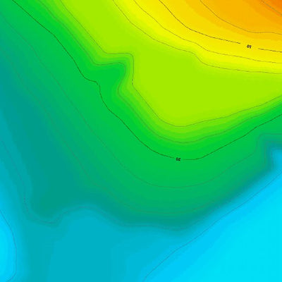 Fishing Depth Map - Grundy Lake, Grundy Lake Provincial Park Preview 2