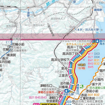 宮古市公共交通広域図 Preview 3