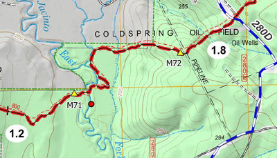 Lsht Map LSHT Map 08 Magnolia by Lone Star Hiking Trail Club | Avenza Maps