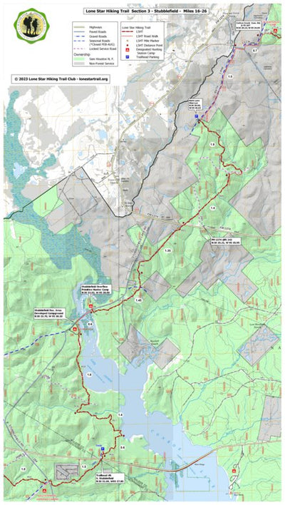 Lsht Map LSHT Map 03 Stubblefield by Lone Star Hiking Trail Club | Avenza Maps