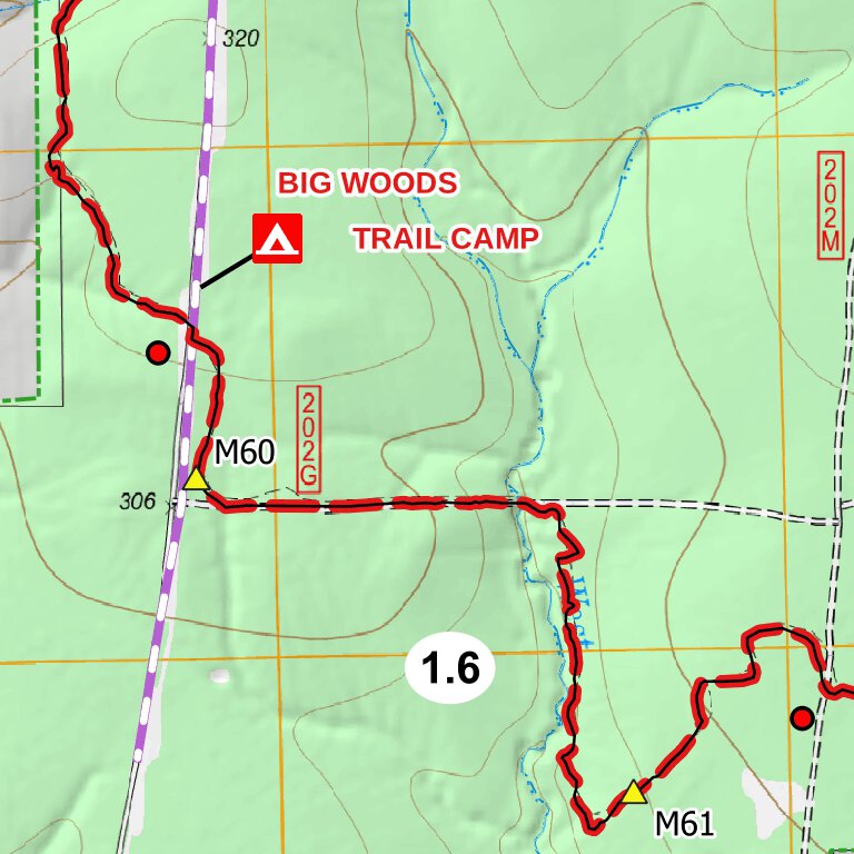 LSHT Map 07 Big Woods by Lone Star Hiking Trail Club | Avenza Maps