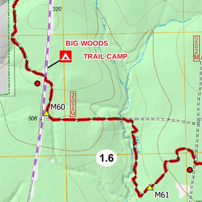 Lsht Map LSHT Map 07 Big Woods by Lone Star Hiking Trail Club | Avenza Maps