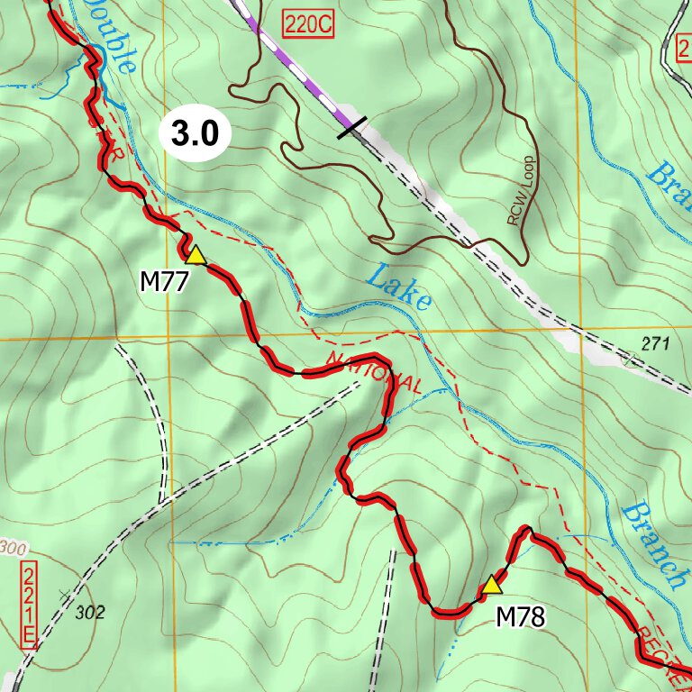 LSHT Map 09 Big Creek by Lone Star Hiking Trail Club | Avenza Maps