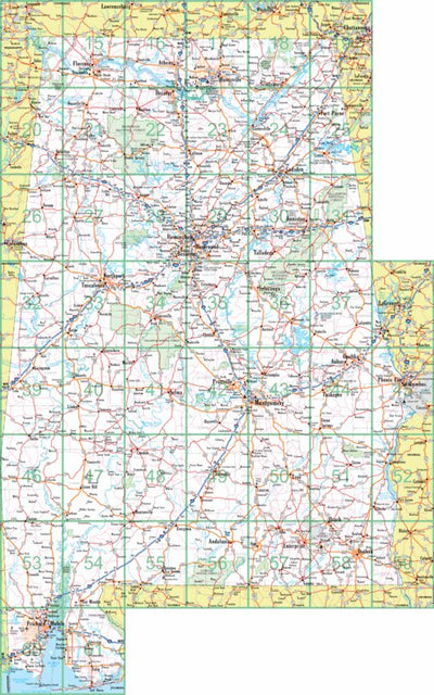 Alabama Atlas & Gazetteer Overview Preview 1