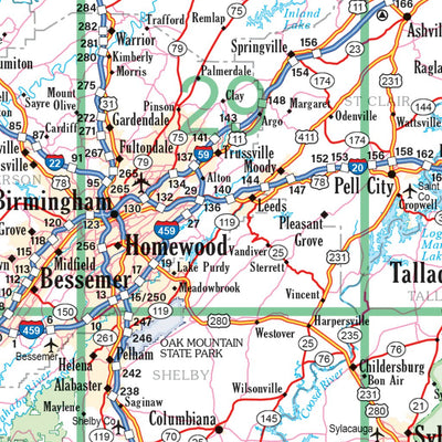 Alabama Atlas & Gazetteer Overview Preview 3
