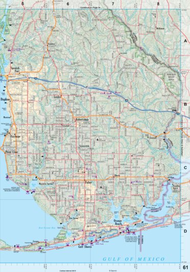 Alabama Atlas & Gazetteer Page 61 Preview 1
