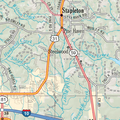 Alabama Atlas & Gazetteer Page 61 Preview 3