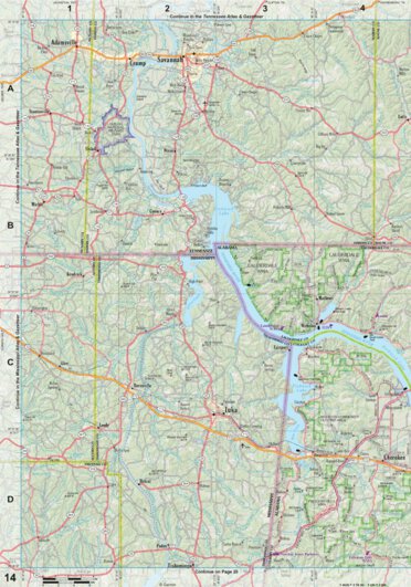 Alabama Atlas & Gazetteer Page 14 Preview 1