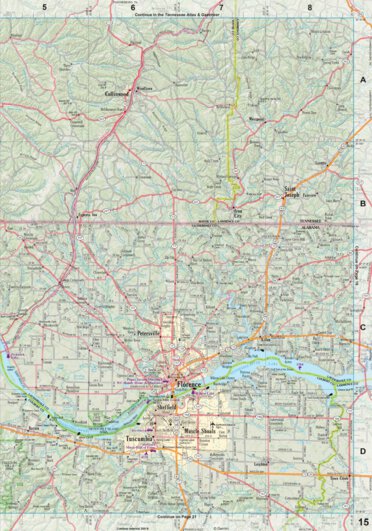 Alabama Atlas & Gazetteer Page 15 Preview 1
