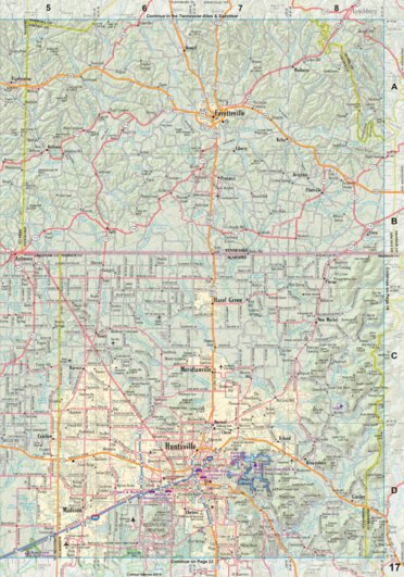 Alabama Atlas & Gazetteer Page 17 Preview 1