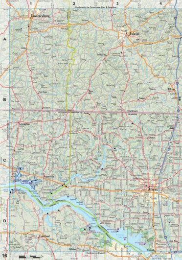 Alabama Atlas & Gazetteer Page 16 Preview 1