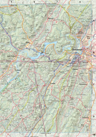 Alabama Atlas & Gazetteer Page 19 Preview 1