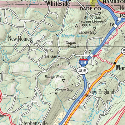 Alabama Atlas & Gazetteer Page 19 Preview 2
