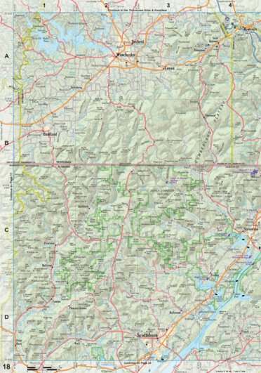 Alabama Atlas & Gazetteer Page 18 Preview 1