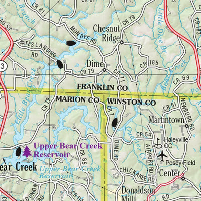 Alabama Atlas & Gazetteer Page 21 Preview 2