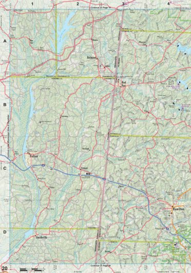 Alabama Atlas & Gazetteer Page 20 Preview 1