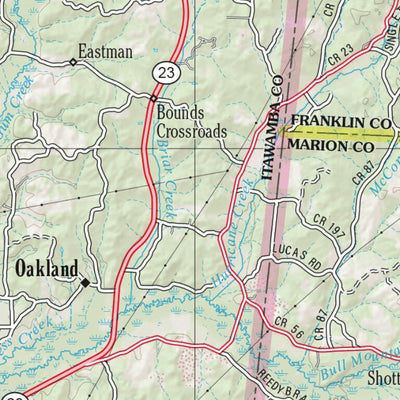 Alabama Atlas & Gazetteer Page 20 Preview 2