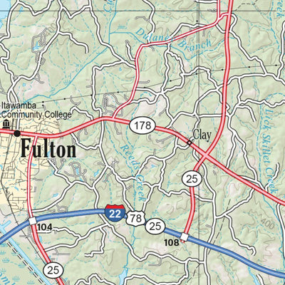 Alabama Atlas & Gazetteer Page 20 Preview 3