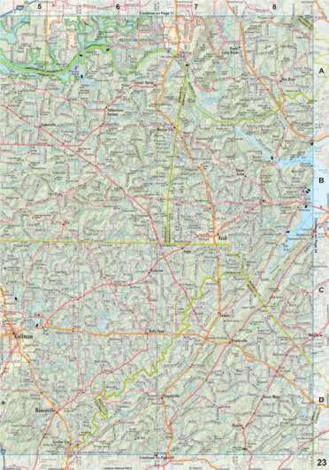 Alabama Atlas & Gazetteer Page 23 Preview 1