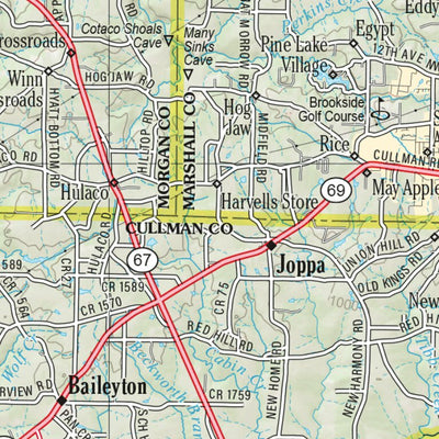 Alabama Atlas & Gazetteer Page 23 Preview 2