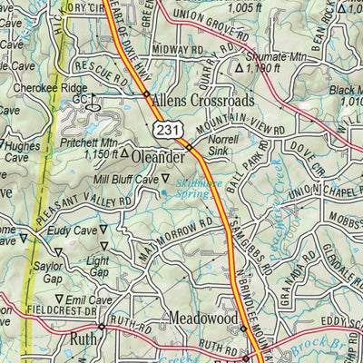Alabama Atlas & Gazetteer Page 23 Preview 3