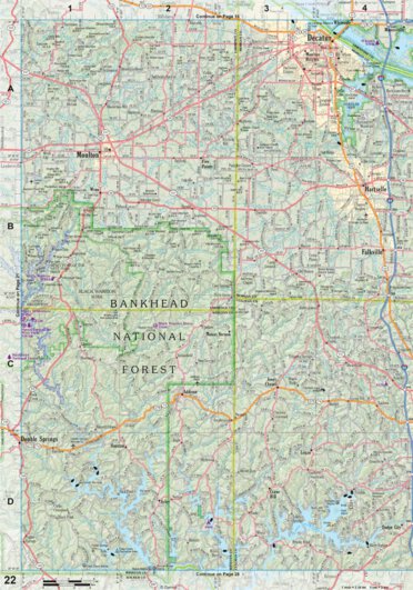 Alabama Atlas & Gazetteer Page 22 Preview 1