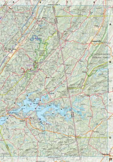 Alabama Atlas & Gazetteer Page 25 Preview 1