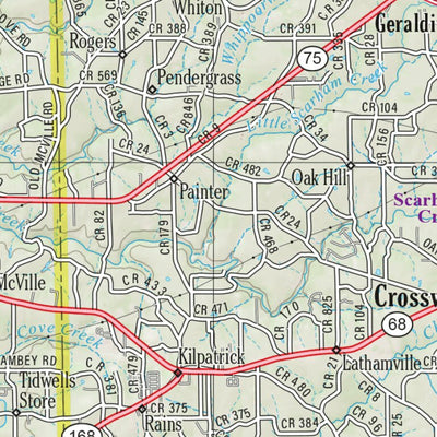 Alabama Atlas & Gazetteer Page 24 Preview 2