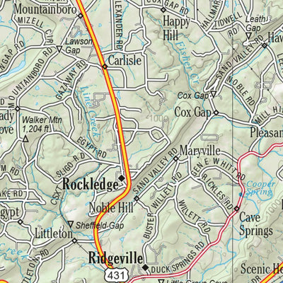 Alabama Atlas & Gazetteer Page 24 Preview 3