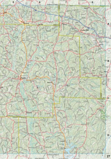 Alabama Atlas & Gazetteer Page 27 Preview 1