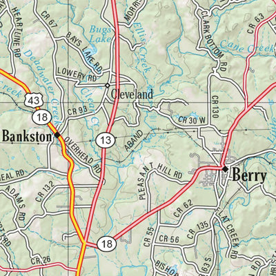 Alabama Atlas & Gazetteer Page 27 Preview 2