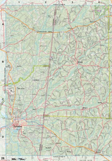 Alabama Atlas & Gazetteer Page 26 Preview 1